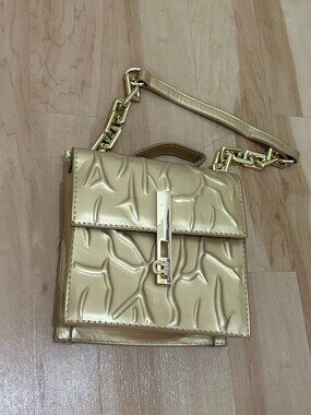 Gold Top Handle Small Purse
